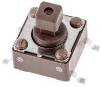 dtsm644nv APEM Brown Button Tactile Switch, SPST 50 mA @ 12 V dc 4mm