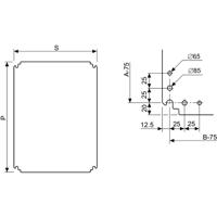 nsympp86 Schneider Electric NSYMPP Series Mounting Plate, 800mm H, 600mm W for Use with Spacial CRN, Spacial S3D, Spacial S3X,