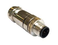 pxmbni12fim12ascpg9 Bulgin Circular Connector, 12 Contacts, Panel, M12 Connector, Plug, Male, IP67, Buccaneer M12 Series