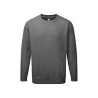 1250-15gm Orn Kite Premium Sweatshirt Graphite 35% Cotton, 65% Polyester Work Sweatshirt M