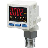 ise20c-v-f02-w SMC PNP Open Collector 2 Outputs + Analogue Current Pressure Switch, G 1/4 (M5 Female Threaded) -0.1MPa to 10 bar