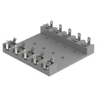 02-9124 EAO, Series 02 Terminal Plate Empty for use with Fitting With Series Resistors