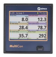 sx-cmc99-04f0-rs Simex SX-CMC99-04F0, 4 Input Channels, 4 Output Channels, Multichannel Controller Chart Recorder Measures Current,
