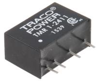 tmr-1-2411 TRACOPOWER TMR 1 DC-DC Converter, 5V dc/ 200mA Output, 18 → 36 V dc Input, 1W, Through Hole, +95°C Max Temp