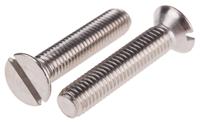 914-1927 RS PRO Slot M8 Countersunk A4 316 Stainless Steel Machine Screws DIN 963 x 40.0mm