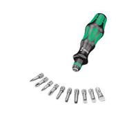 05056653001 Wera Hexagon; Phillips; Pozidriv; Slotted; Torx Interchangeable Screwdriver Set, 11-Piece