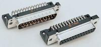 09654227801 HARTING 37 Way Right Angle Through Hole D-sub Connector Plug, 2.76mm Pitch, with M3 Threaded Inserts