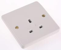 k780-whi MK Electric Logic Plus White 1 Gang Plug Socket, 13A, Type G - British, Indoor Use