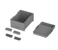 96018574 Bopla Bocube Series Graphite Grey Polycarbonate V0 Enclosure, IP66, IP68, IK07, Graphite Grey Lid, 160 x 300 x 239mm