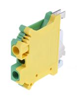 0442079 Phoenix Contact 2-Way USLKG 6 N Earth Terminal Block, 24 → 8 AWG Wire, Screw Down, Polyamide Housing, ATEX