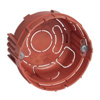 080108 Legrand 0801 Red Polystyrene Back Boxes, IP20, Flush Mount Mount, 1 Gangs, 40 x 43mm