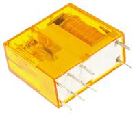 405280120000 Finder PCB Mount Power Relay, 12V ac Coil, 8A Switching Current, DPDT