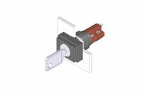 51-296025d2 EAO IP65 Key Switch, 2NC+2NO, 5 A 2-Way
