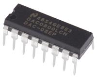 dac0800lcnnopb Texas Instruments, DAC 8 bit- ±1LSB Parallel, 16-Pin MDIP