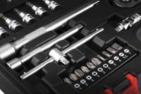 817-9242 RS PRO 46-Piece Metric 1/4 in; 3/8 in Standard Socket/Bit Set with Ratchet