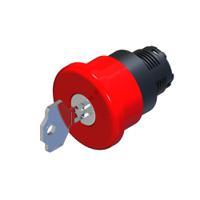 102-463 RS PRO Turn Key to Release Emergency Stop Push Button, Panel Mount, 22.5mm Cutout, IP65