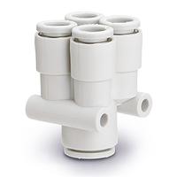 kq2ud04-06a SMC KQ2UD Series Union Y, 4 mm to 6 mm, Tube-to-Tube Connection Style, KQ2UD04-06A