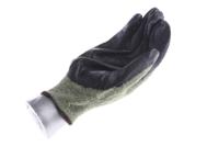 80813090 Ansell ActivArmr Green Kevlar Work Gloves, Size 9, Neoprene Coating