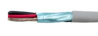 78124-sl005 Alpha Wire Ecogen Ecocable Mini Control Cable, 4 Cores, 0.24 mm² 24 AWG, Screened, 30 m, Grey Modified Polyphenylene