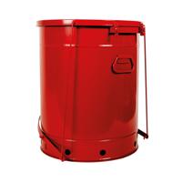 jcn09700rd Justrite Safety Cans 80L Red Pedal Steel Flammable Waste Can