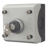 216526-m22-wrskc11i Eaton Stay Put Control Station Switch - SPDT, Plastic, 1 Cutouts, Black, IP66