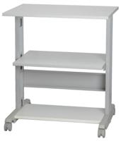 144-5956 RS PRO 3 Shelf Printer Stand, 30kg Max. Load