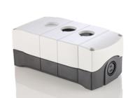 800f-3pm Allen Bradley Grey Plastic 800F Push Button Enclosure - 3 Hole 22mm Diameter