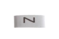 531-07886-hobs85-pvc-wh HellermannTyton HODS85 Slide On Cable Markers, Black on White, Pre-printed "Z", 1.8 → 6.3mm Cable, 531-07886