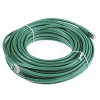 21151403-20 Roline, 20m Cat6, Green RJ45 to Male RJ45 Male, S/FTP Shielded, Terminated PVC Sheath