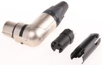 nc4frx Neutrik Cable Mount XLR Connector, Right Angle, Female, 50 V ac, 4 Way, Silver over Nickel Plating