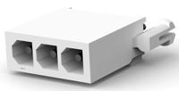1-770170-0 TE Connectivity Mini-Universal MATE-N-LOK Series Straight Through Hole PCB Header, 3 Contact(s), 4.14 mm Pitch, 1 Row,