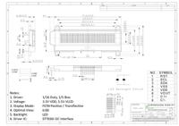 nhd-c0220biz-fsw-fbw-3v3m NEWHAVEN DISPLAY INTERNATIONAL NHD-C0220BiZ-FSW-FBW-3V3M NHD Alphanumeric LCD Display, White on White, 2 Rows by 20