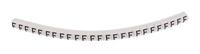 901-10418 HellermannTyton Helagrip Slide On Cable Markers, Black on White, Pre-printed "F", 2 → 5mm Cable,