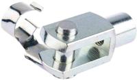 312-0208 RS PRO Steel M12 x 1.75 Clevis, 62mm x 24mm