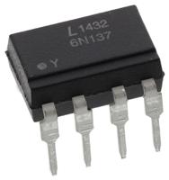 6n137-l Lite-On, 6N137-L DC Input Transistor Output Optocoupler, Through Hole, 8-Pin DIP