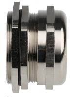 831-9043 RS PRO Metallic Nickel Plated Brass Cable Gland, M63 Thread, 37mm min., 44mm max., IP68