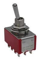186-262 RS PRO Toggle Switch, Panel Mount, On-None-On, 4PDT, Solder Lug Terminal, 125, 250V ac