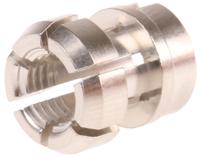 fgg2b762dn LEMO 2B Silver Brass Cable Grommet for 5.1 → 6mm Cable Dia. FGG.2B.762.DN