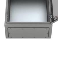af01sr5 nVent HOFFMAN AF Series RAL 7035 Mild Steel Gland Plate, 242mm W