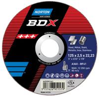 66252831508 Norton Cutting Disc Aluminium Oxide Cutting Disc, 115mm x 3.2mm Thick, P36 Grit, 5 in pack