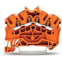 2002-6402 WAGO  TOPJOB S Series Orange, 2.5mm², 1-Level, Push In Termination, ATEX, CSA, IECEx