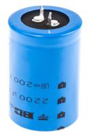 mal215752222e3 Vishay 2200μF Aluminium Electrolytic Capacitor 200V dc, Snap-In - MAL215752222E3