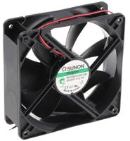mec0382v3-000u-a99 Sunon ME Series Axial Fan, 24 V dc, DC Operation, 158m³/h, 3.1W, 130mA Max, 120 x 120 x 38mm