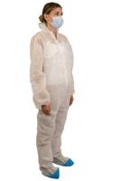 4000105 Medicom White Disposable Coverall, XXL