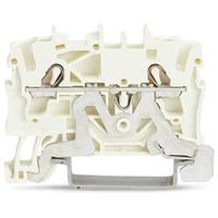 2002-1208 WAGO  TOPJOB S Series White, 2.5mm², 1-Level, Push-In Cage Clamp Termination, ATEX, EAC Ex, IECEx