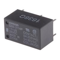 g6b-2114p-1-us-dc24 Omron PCB Mount Power Relay, 24V dc Coil, 5A Switching Current, SPST-NC, SPST-NO