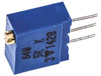 m64w502kb40 Vishay 64W Series 19 (Electrical), 22 (Mechanical)-Turn Through Hole Trimmer Resistor with Pin Terminations, 5kΩ ±10%