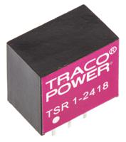 tsr-1-2418 TRACOPOWER Switching Regulator, Through Hole, 1.8V dc Output Voltage, 4.6 → 36V dc Input Voltage, 1A Output