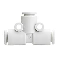 kq2t06-00a1 SMC KQ2 Series Union Tee, Push In 6 mm to Push In 6 mm, Tube-to-Tube Connection Style