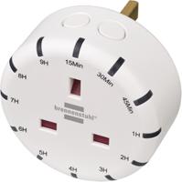 1506133 brennenstuhl White 8 Gang Plug Socket, 3 Poles, 13A, Type G - British, Indoor Use
